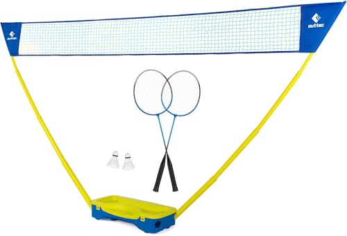 Outtec 2in1 Badminton Set, Badminton Schläger, Badminton Netz und Federball Set, Komplett 2 Spieler, 2 Badmintonschläger, 2 Federbälle, 2 Pfosten und EIN Leicht und Stabil Badminton Netz (lindgrün) Outtec 2in1 Badminton Set, Badminton Schläger, Badminton Netz und Federball Set, Komplett 2 Spieler, 2 Badmintonschläger, 2 Federbälle, 2 Pfosten und EIN Leicht und Stabil Badminton Netz (lindgrün) von Outtec