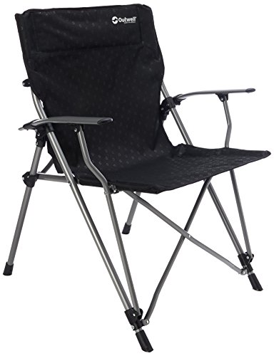 Outwell 470044 Goya Campingstuhl mit einer Tragkraft von 100 Kg, Polyester, Schwarz, 13 x 30 x 110 cm, Outwell 470044 Goya Campingstuhl mit einer Tragkraft von 100 Kg, Polyester, Schwarz, 13 x 30 x 110 cm, von Outwell