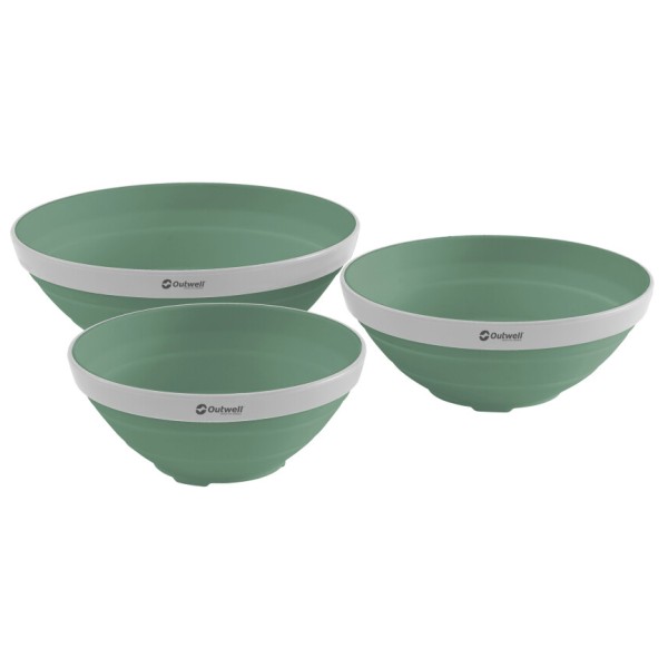 Outwell - Collaps Bowl Set - Schüssel Gr 3,5 l / 2 l / 1,5 l grün Outwell - Collaps Bowl Set - Schüssel Gr 3,5 l / 2 l / 1,5 l grün von Outwell