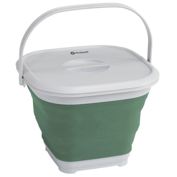 Outwell - Collaps Bucket Square with Lid - Wasserträger Gr 9 l - 30 x 29,5 x 22 cm grau von Outwell