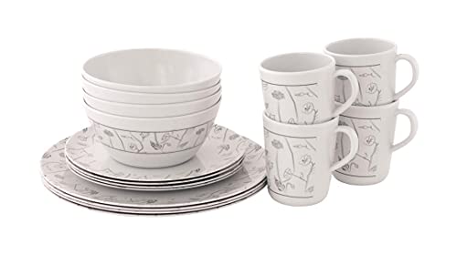 Outwell Melamin Geschirrset Dahlia für 4 Personen Outwell Melamin Geschirrset Dahlia für 4 Personen von Outwell