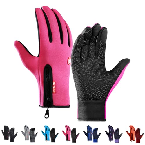 Oveallgo Thermo Handschuhe Herren Frostfit, Frostfit Thermo Handschuhe (rosa, XXL) von Oveallgo