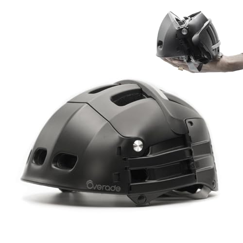 Overade Plixi Faltbarer Helm für Fahrräder, Elektroroller, E-Bikes - Volumen durch 3 geteilt - CE EN1078 Zertifiziert für gleichwertigen Schutz wie EIN klassischer Helm - Schwarz S/M Overade Plixi Faltbarer Helm für Fahrräder, Elektroroller, E-Bikes - Volumen durch 3 geteilt - CE EN1078 Zertifiziert für gleichwertigen Schutz wie EIN klassischer Helm - Schwarz S/M von Overade