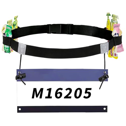 Triathlon Startnummernband mit Laufgürtel und Nummernhalter - Praktischer Laufgürtel für Sportwettkämpfe wie Triathlon, Marathon, Laufen und Radfahren Triathlon Startnummernband mit Laufgürtel und Nummernhalter - Praktischer Laufgürtel für Sportwettkämpfe wie Triathlon, Marathon, Laufen und Radfahren von Ownkim