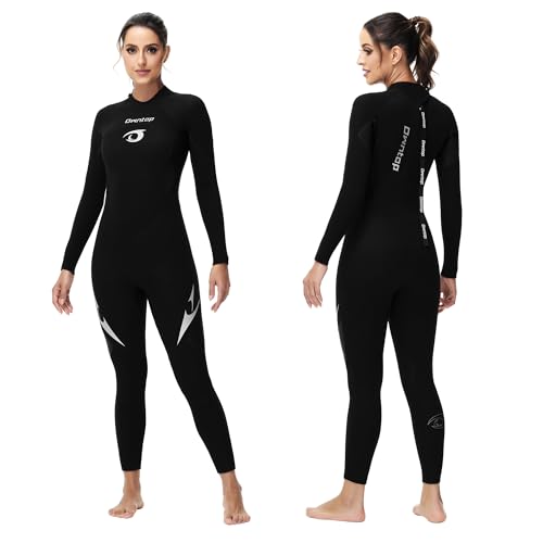 Owntop 5mm Neoprenanzüge für Männer Frauen - Rückenreißverschluss Neopren Tauchanzug, Erwachsene Ganzkörper-Nassanzüge, Thermischer Flexibler Tauchhaut Kaltwasser Tauchen Surfen, Damen Schwarz XL Owntop 5mm Neoprenanzüge für Männer Frauen - Rückenreißverschluss Neopren Tauchanzug, Erwachsene Ganzkörper-Nassanzüge, Thermischer Flexibler Tauchhaut Kaltwasser Tauchen Surfen, Damen Schwarz XL von Owntop