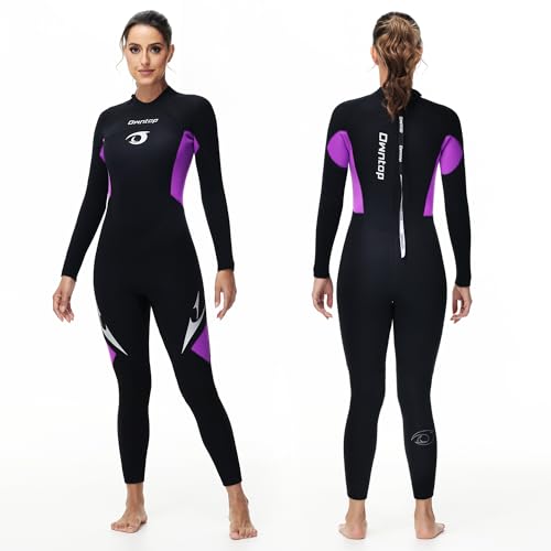 Owntop 5mm Neoprenanzüge für Männer Frauen - Rückenreißverschluss Neopren Tauchanzug, Erwachsene Ganzkörper-Nassanzüge, Thermischer Flexibler Tauchhaut Kaltwasser Tauchen Surfen, Damen Schwarz XXL Owntop 5mm Neoprenanzüge für Männer Frauen - Rückenreißverschluss Neopren Tauchanzug, Erwachsene Ganzkörper-Nassanzüge, Thermischer Flexibler Tauchhaut Kaltwasser Tauchen Surfen, Damen Schwarz XXL von Owntop