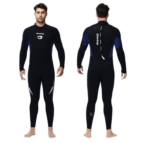 Owntop 5mm Neoprenanzüge für Männer Frauen - Rückenreißverschluss Neopren Tauchanzug, Erwachsene Ganzkörper-Nassanzüge, Thermischer Flexibler Tauchhaut Kaltwasser Tauchen Surfen, Herren Schwarz XL Owntop 5mm Neoprenanzüge für Männer Frauen - Rückenreißverschluss Neopren Tauchanzug, Erwachsene Ganzkörper-Nassanzüge, Thermischer Flexibler Tauchhaut Kaltwasser Tauchen Surfen, Herren Schwarz XL von Owntop