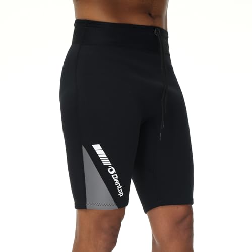 Owntop Herren Neoprenhose - 2mm Neoprenanzug-Shorts, Warm Halten für Surfen Schnorcheln Schwimmen Tauchen Neoprenanzug-Unterteile, Herren Grau 3XL von Owntop