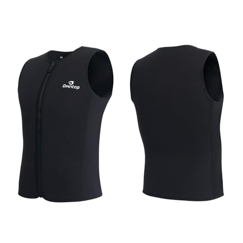 Owntop Neoprenanzug Oberteil Männer | 3mm Thermische Ärmellose Neoprenweste | Neoprenanzug Jacke | Warm Bequem | Surfen Schnorcheln Schwimmen Tauchen | Herren Schwarz M Owntop Neoprenanzug Oberteil Männer | 3mm Thermische Ärmellose Neoprenweste | Neoprenanzug Jacke | Warm Bequem | Surfen Schnorcheln Schwimmen Tauchen | Herren Schwarz M von Owntop