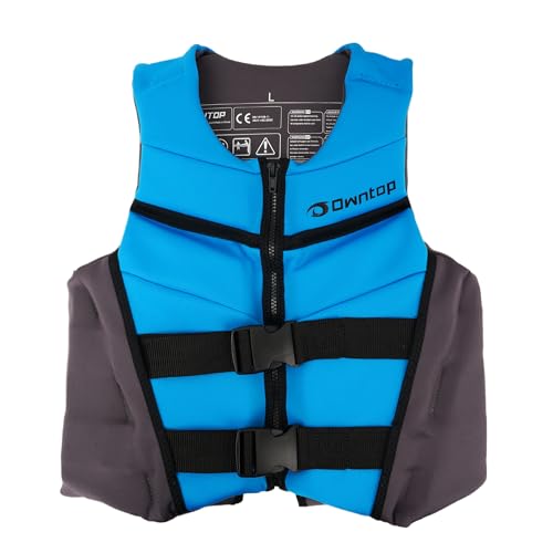 Owntop Schwimmhilfe für Jugend Kinder, verstellbare Auftriebsweste Unisex, Schwimmweste mit Sicherheitsverschlüsse zum SUP Kajakfahren Angeln Segeln - Blau L Owntop Schwimmhilfe für Jugend Kinder, verstellbare Auftriebsweste Unisex, Schwimmweste mit Sicherheitsverschlüsse zum SUP Kajakfahren Angeln Segeln - Blau L von Owntop