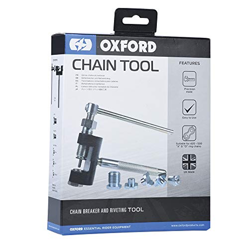 Oxford DREI in Einem Motorrad Kettenbrecher & Nietwerkzeug OX777, Silber/Schwarz, One Size Oxford DREI in Einem Motorrad Kettenbrecher & Nietwerkzeug OX777, Silber/Schwarz, One Size von Oxford