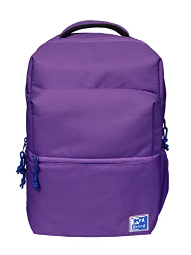 Oxford B-Ready Unisex-Schulrucksack, 18 l, 42 m, gepolsterte Laptoptasche, recyceltes Polyester, RPET, Lila, dunkelviolett, 42x30x15cm, Casual Oxford B-Ready Unisex-Schulrucksack, 18 l, 42 m, gepolsterte Laptoptasche, recyceltes Polyester, RPET, Lila, dunkelviolett, 42x30x15cm, Casual von Oxford