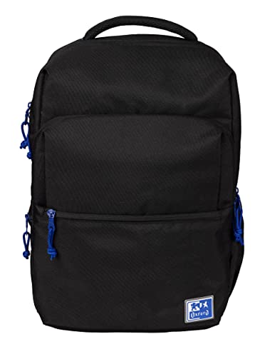 Oxford B-Ready Unisex-Schulrucksack, 18 l, 42 m, gepolsterte Laptoptasche, recyceltes Polyester, Schwarz, Schwarz, 42x30x15cm, Casual Oxford B-Ready Unisex-Schulrucksack, 18 l, 42 m, gepolsterte Laptoptasche, recyceltes Polyester, Schwarz, Schwarz, 42x30x15cm, Casual von Oxford
