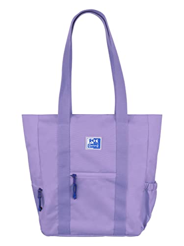 Oxford B-Trendy Schultertasche, 34 cm, gepolsterte Laptoptasche, recyceltes Polyester, lavendelfarben, dunkelviolett, 34x31x12cm, Casual Oxford B-Trendy Schultertasche, 34 cm, gepolsterte Laptoptasche, recyceltes Polyester, lavendelfarben, dunkelviolett, 34x31x12cm, Casual von Oxford