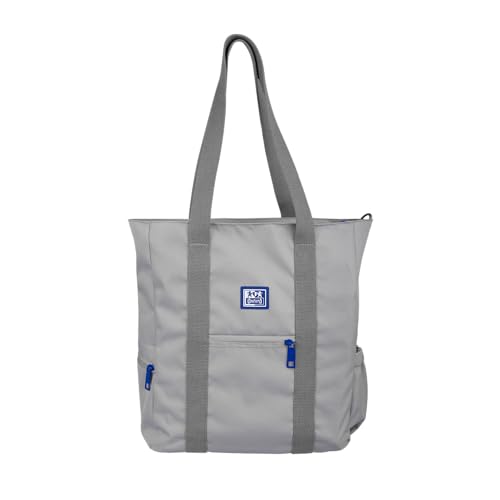 Oxford B-Trendy Schultertasche oder Umhängetasche, 38 cm, gepolsterte Laptoptasche, recyceltes Polyester, Grau, grau, Talla única, Minimal Oxford B-Trendy Schultertasche oder Umhängetasche, 38 cm, gepolsterte Laptoptasche, recyceltes Polyester, Grau, grau, Talla única, Minimal von Oxford