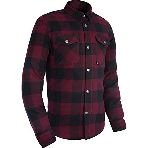 Oxford Herren Kickback 2.0 Verstärktes Aramid Motorradhemd, rot, XXXXX-Large Oxford Herren Kickback 2.0 Verstärktes Aramid Motorradhemd, rot, XXXXX-Large von Oxford