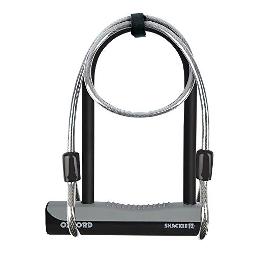 Oxford Shackle 12 Bügelschloss mit Kabel, Schwarz, 32 cm Oxford Shackle 12 Bügelschloss mit Kabel, Schwarz, 32 cm von Oxford