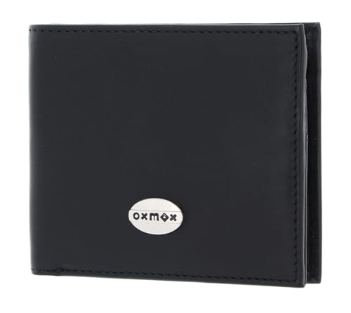Oxmox Geldbörse Leder Leather Querscheinbörse Pure Metal Round Black Oxmox Geldbörse Leder Leather Querscheinbörse Pure Metal Round Black von Oxmox
