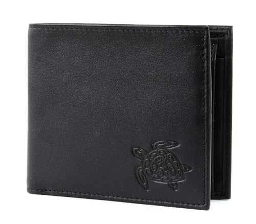 Oxmox Geldbörse Leder Leather Querscheinbörse Turtle Embossed Black Oxmox Geldbörse Leder Leather Querscheinbörse Turtle Embossed Black von Oxmox