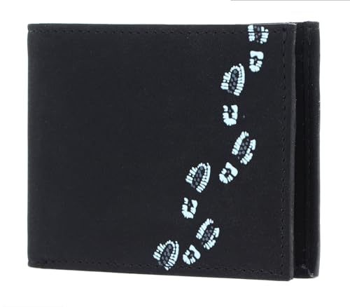 Oxmox Geldbörse New Cryptan RFID Protect Pocketbörse Footsteps Print Cyan Black Oxmox Geldbörse New Cryptan RFID Protect Pocketbörse Footsteps Print Cyan Black von Oxmox