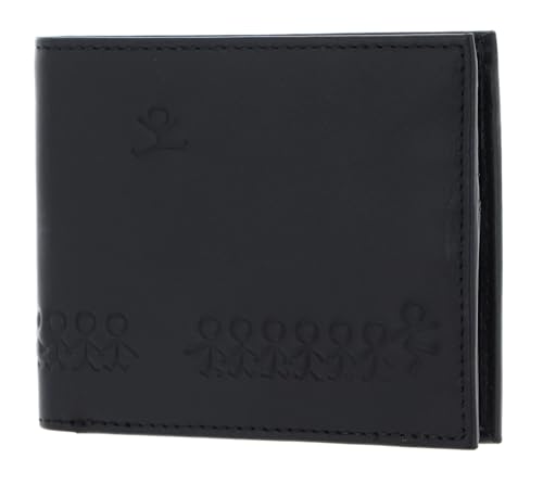 Oxmox Geldbörse Leder Leather Querscheinbörse Jumping-Jack Embossed Black Oxmox Geldbörse Leder Leather Querscheinbörse Jumping-Jack Embossed Black von Oxmox