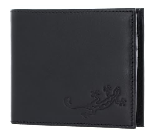 Oxmox Geldbörse Leder Leather Querscheinbörse Lizard Embossed Black Oxmox Geldbörse Leder Leather Querscheinbörse Lizard Embossed Black von Oxmox