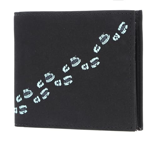 Oxmox Geldbörse New Cryptan RFID Protect Querscheinbörse Footsteps Print Cyan Black Oxmox Geldbörse New Cryptan RFID Protect Querscheinbörse Footsteps Print Cyan Black von Oxmox