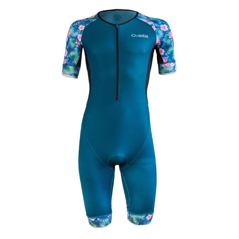 Oxsitis Trifonction Zip Central Short Sleeve Trisuit Blau S Mann von Oxsitis