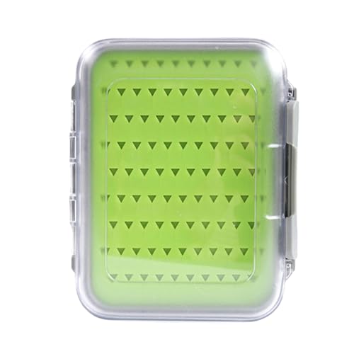 Fliegenfischen Hakenbox Fliegenfischen Hakenbox Mit Silikon Pad Transparent Wasserdicht Praktisches Angelgerät 4 Größen Optional von Oxxggkao