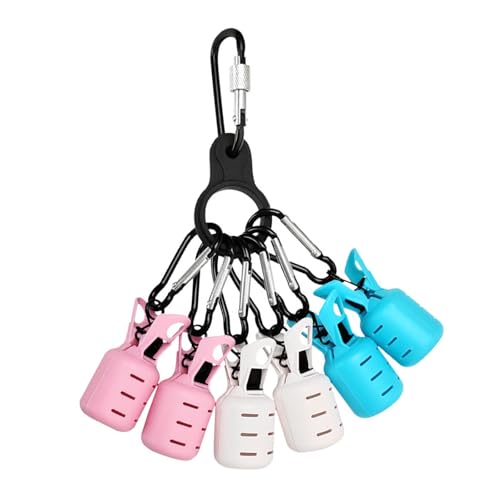 Oxxggkao 6Pcs Tintenfisch Jigs Köder Schutz Tintenfische Regenschirme Lockt Kappen Mit Karabiner Angelgerät Tintenfisch Jigs Covers Schutz von Oxxggkao