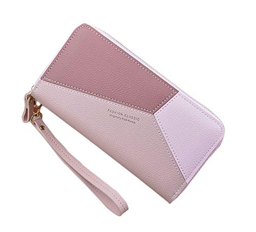 Oyccen Doppelreißverschluss Lange Brieftasche Damen Geldbeutel Große Kapazität Kartenhalter Geldbörse Handytasche mit Handschlaufe Oyccen Doppelreißverschluss Lange Brieftasche Damen Geldbeutel Große Kapazität Kartenhalter Geldbörse Handytasche mit Handschlaufe von Oyccen