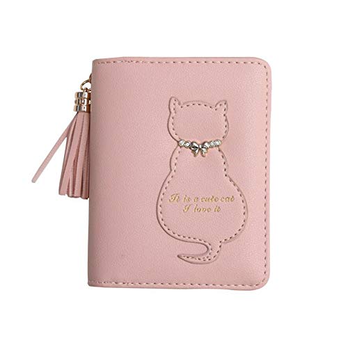 Oyccen Diyafas Süße Katze Damen Brieftasche Quaste Kurze Geldbörse Reißverschluss Geldbeutel PU Leder Kartenhalter Oyccen Diyafas Süße Katze Damen Brieftasche Quaste Kurze Geldbörse Reißverschluss Geldbeutel PU Leder Kartenhalter von Oyccen