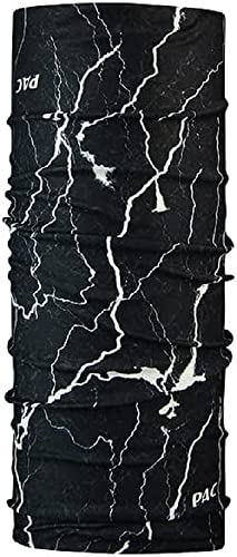 P.A.C. Original Flash Dark Black Multifunktionstuch - nahtloses Mikrofaser Schlauchtuch, Halstuch, Schal, Kopftuch, Unisex, 10 Anwendungsmöglichkeiten von P.A.C.