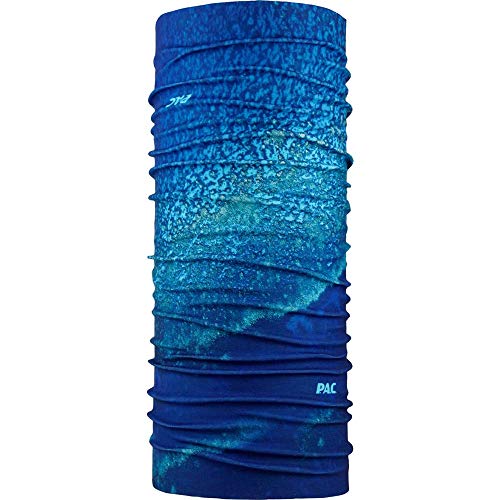 P.A.C. UV Protector + Blue Reef Multifunktionstuch - nahtloses Mikrofaser Schlauchtuch, Halstuch, Kopftuch, UV-Schutz, Unisex, 10 Anwendungsmöglichkeiten von P.A.C.