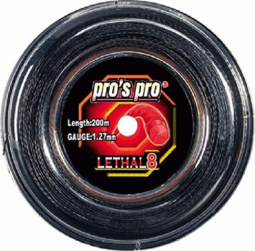 PROS PRO Lethal 8 Tennissaite - 200m Rolle - 1.27mm - Schwarz PROS PRO Lethal 8 Tennissaite - 200m Rolle - 1.27mm - Schwarz von P3 International