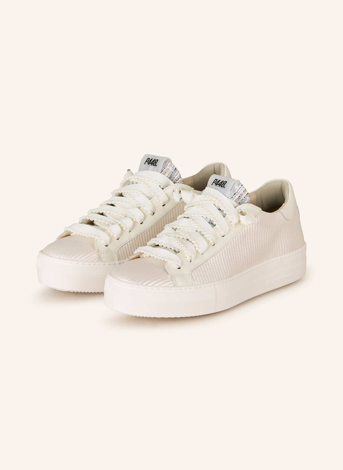 p448 Sneaker Thea Mit Schmuckperlen weiss p448 Sneaker Thea Mit Schmuckperlen weiss von P448