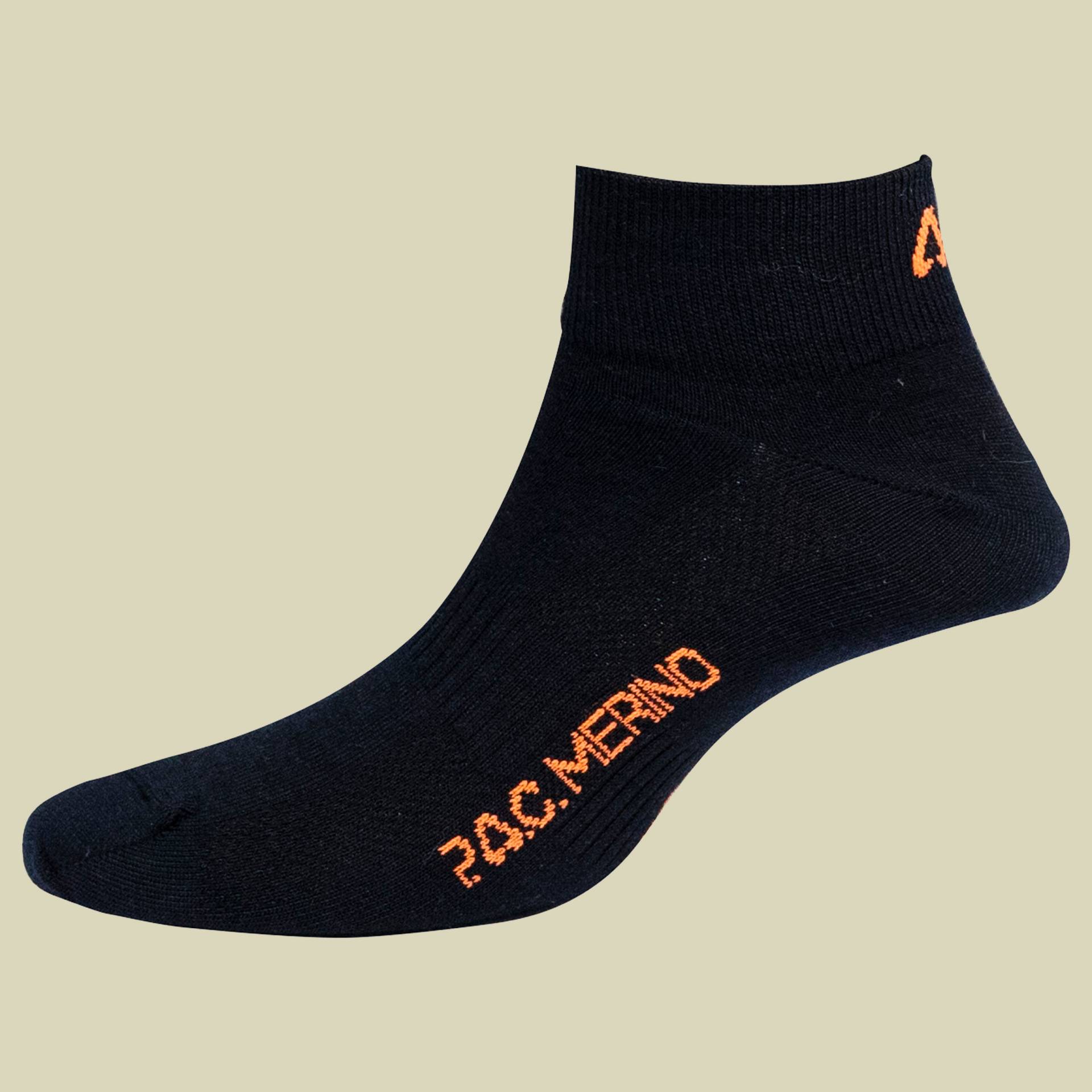 P.A.C. SP Merino Quarter Unisex 35-38 schwarz - black P.A.C. SP Merino Quarter Unisex 35-38 schwarz - black von PAC