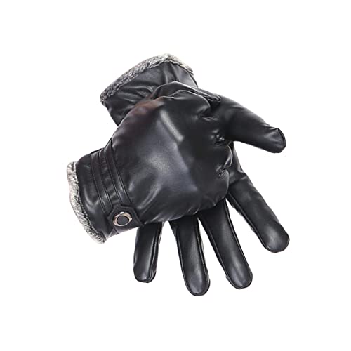 PACKOVE 1 Paar Fahrradhandschuhe Handschuhe Winter Handwärmer Schneemobilhandschuhe Liner thermohandschuhe Thermal Gloves winterliche Kälteschutzhandschuhe wasserdichte Handschuhe Black von PACKOVE