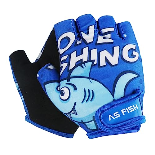 PACKOVE 1 Paar Kind Roller Fäustlinge fingerlos Griff fahrradhandschuhe Bike Gloves sporthandschuhe Workout Gloves Sport handschuh Sport Gloves Halbfingerhandschuhe Blue von PACKOVE