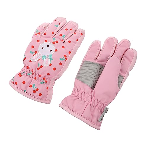 PACKOVE 1 Paar Skihandschuhe Für ädchen Schneehandschuhe Für Kinder Warme Handschuhe Halten Baby Schneehandschuhe Rosa Damen Kinder Skihandschuhe ädchen Junge Winter Furnier Stoff von PACKOVE