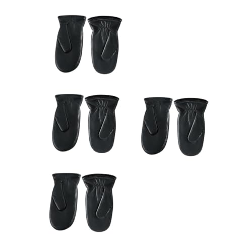 PACKOVE 4 Paare Schafscherhandschuhe Dicke Handschuhe fäustlinge Fingerlose Handschuhe Outdoor Handschuhe winterhandschuhe Lederhandschuhe Herren Herren-Thermohandschuhe die Schafe Black von PACKOVE