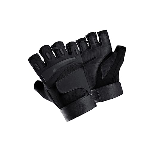 PACKOVE Herren Halbfingerhandschuhe Für Outdoor Aktivitäten Fitness Radfahr Und Reithandschuhe Größe XL Atmungsaktive rutschfeste Und Strapazierfähige Handschuhe Für von PACKOVE