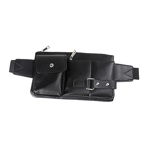 PACKOVE Herren Hüfttasche Vintage Hüfttasche Herren Wasit Tasche Schwarz von PACKOVE