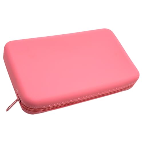 PACKOVE Kosmetiktasche aus Silikon Mini-Kosmetiktasche Beutel Kosmetiktasche Portable small Makeup Bag Reise Kosmetiktasche Reise-Make-up-Pinseltasche Make-up-Organizer Kieselgel Rosa von PACKOVE