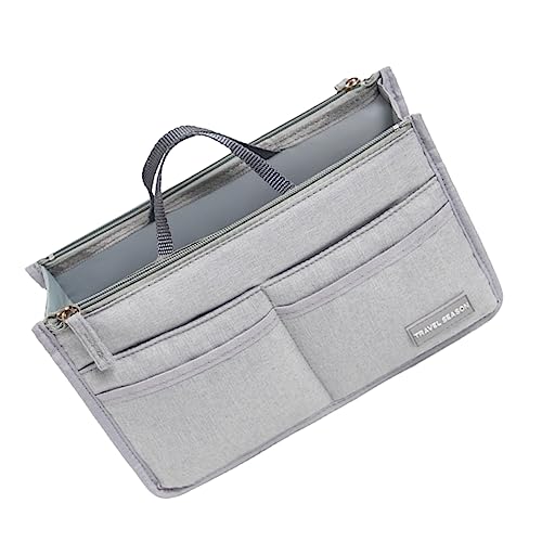 PACKOVE Multifunktionale wasserdichte Make Up Tasche Grau S Größe Tragbare Kulturtasche Mit Reißverschluss Und Fächern Für Die Perfekte Aufbewahrung Von Toilettenartikeln Auf Reisen von PACKOVE