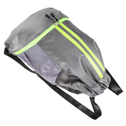 PACKOVE Sportrucksäcke Für Herren Und Damen Sporttasche Für Frauen Wandertasche Schulranzen Beutel Mit Kordelzug Besonders Tasche Für Die Reise Tasche Mit Kordelzug Mini Segeltuch Grey von PACKOVE