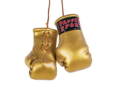 PAFFEN SPORT «Colour» Mini Boxhandschuhe, Anhänger fürs Auto, Gold von PAFFEN SPORT