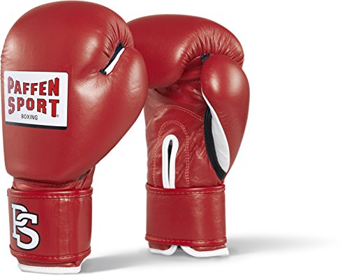 Paffen Sport CONTEST Wettkampf-Boxhandschuhe mit DBV-Prüfmarke; rot; 12UZ von PAFFEN SPORT