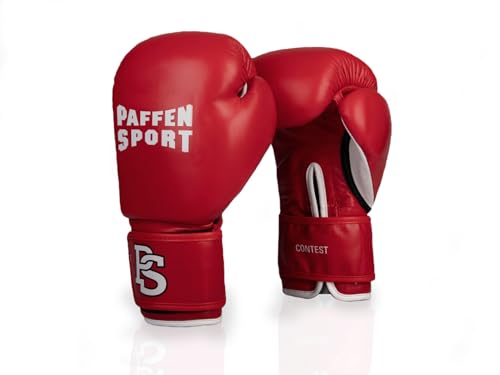 Paffen Sport Contest Wettkampf-Boxhandschuhe mit DBV-Prüfmarke; rot; 10UZ Paffen Sport Contest Wettkampf-Boxhandschuhe mit DBV-Prüfmarke; rot; 10UZ von PAFFEN SPORT