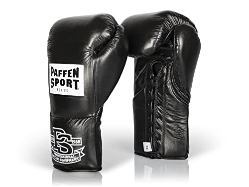 Paffen Sport «PRO Mexican» Boxhandschuhe mit Profischnürung; schwarz; 16UZ Paffen Sport «PRO Mexican» Boxhandschuhe mit Profischnürung; schwarz; 16UZ von PAFFEN SPORT